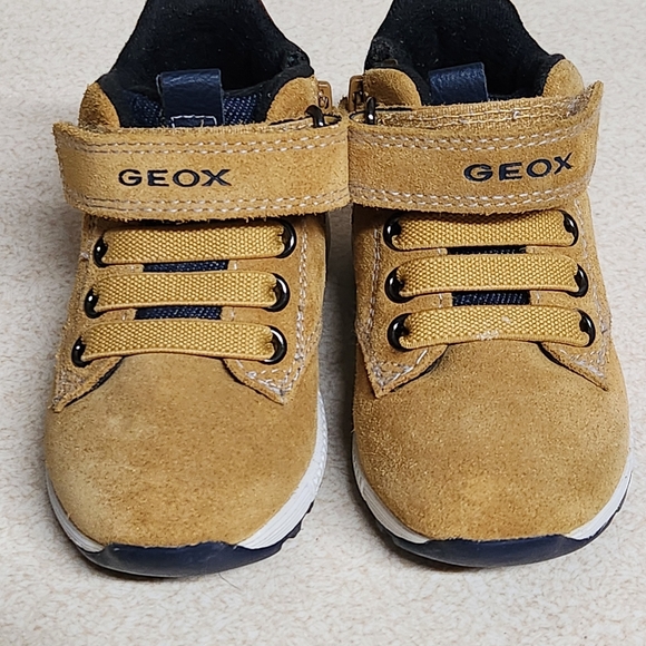 Geox Alben Boot Size 4.5 Colors Wheat Navy White - Picture 6 of 11